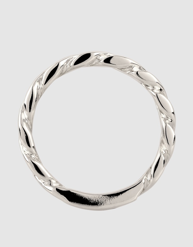 Kuzzoi - ICONIC EXCLUSIVE - Twisted Band Ring in 925 Sterling Silver