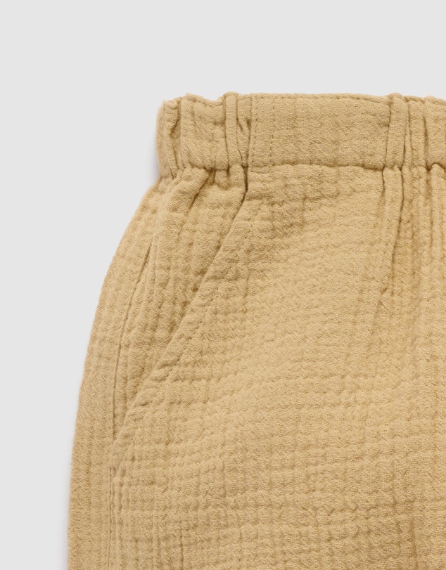 Purebaby - Slouchy Crinkle Cotton Pants- Kids-Babies
