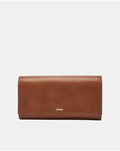 Fossil - Logan Brown RFID Flap Clutch