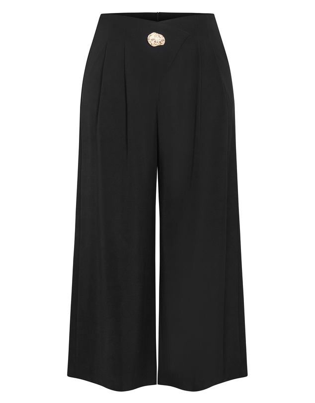 City Chic - Plus size Francesca Wide Leg Pant - black