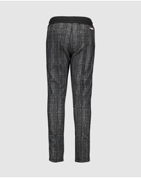 B.Nosy - Check Pants with Contrast Tape - Kids-Teens