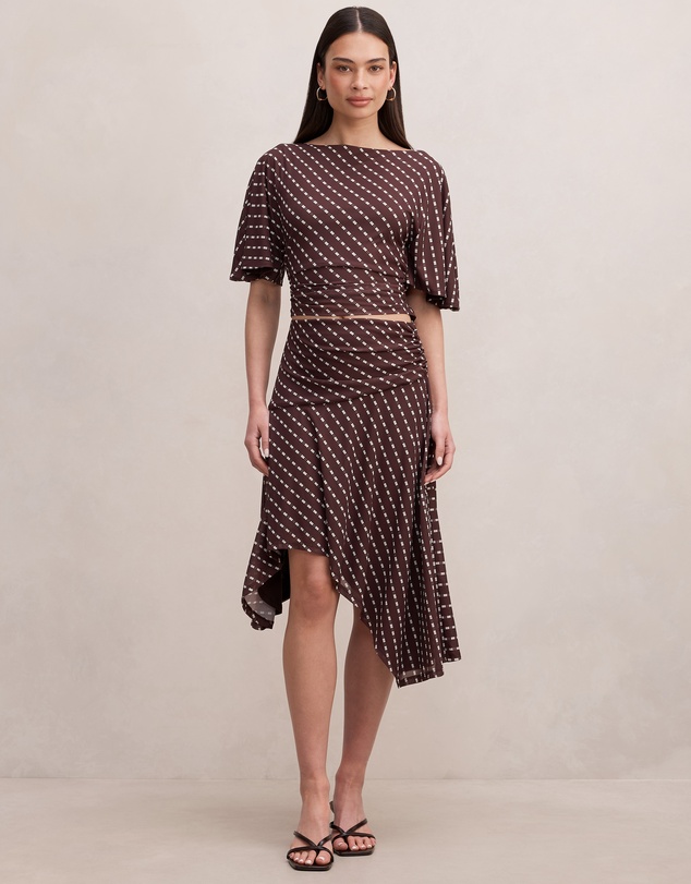Forever New - Paige Flutter Sleeves Tie Back