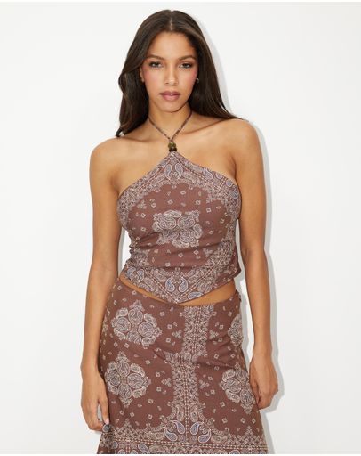 Brown Paisley