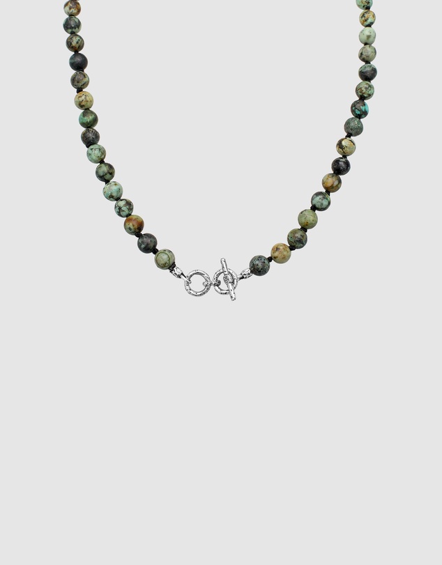 Haze & Glory - ICONIC EXCLUSIVE - Necklace Men Turquoise Beads 925 Sterling Silver
