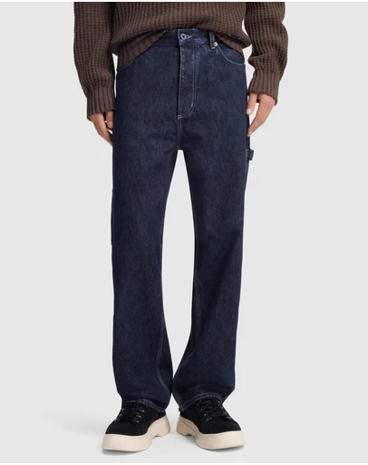 HUGO - Baggy-Fit Jeans in Denim
