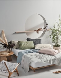 Linen House - Vienna 300TC Cotton Percale Sheet Set 50cm