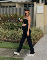 Soon Maternity - Straight Flare Overbelly Leggings