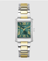 GUESS - Guess Ladies 2-Tone Silver Tone 27mm Analogue Watch