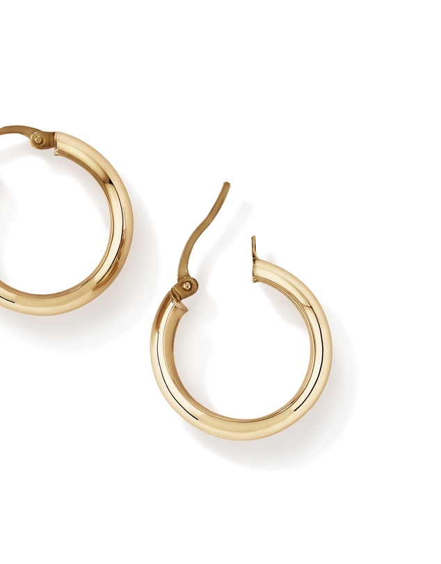 Michael Hill - 15mm Hoop Earrings in 10kt Yellow Gold