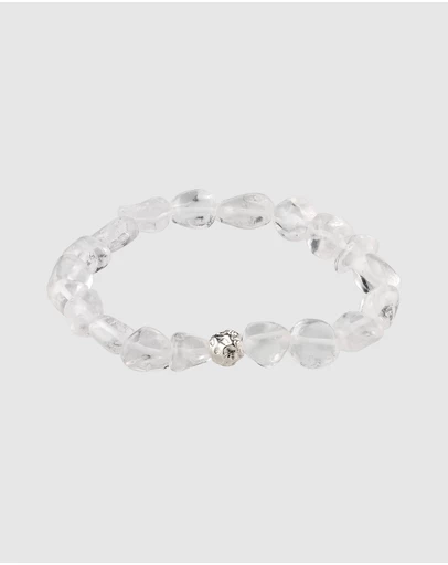 Elli Jewelry - Rock Crystal Bead Bracelet