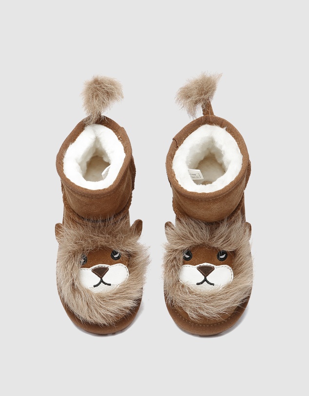 EVERAU - EverAU Ugg Lion Kids Plus Cow Suede Upper UGG Boots