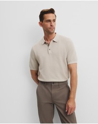 Country Road - Short Sleeve Good Earth Cotton Pique Knit Polo