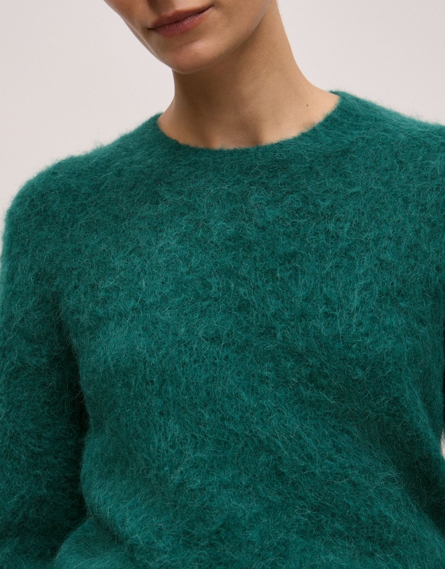 Trenery - Brushed Alpaca Pullover in Forest