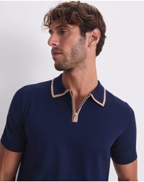 Sportscraft - Brookes 1/4 Zip Knit Polo