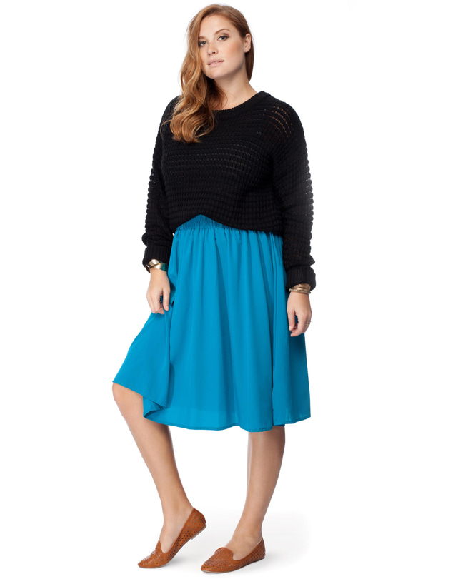 Hope & Harvest - Wide-Belted Skirt