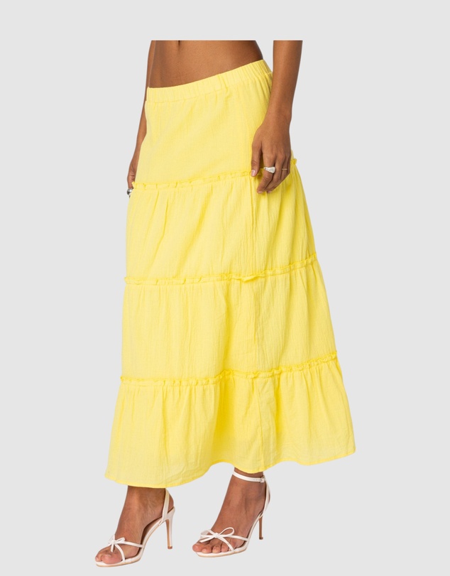 EDIKTED - Charlotte Tiered Maxi Skirt
