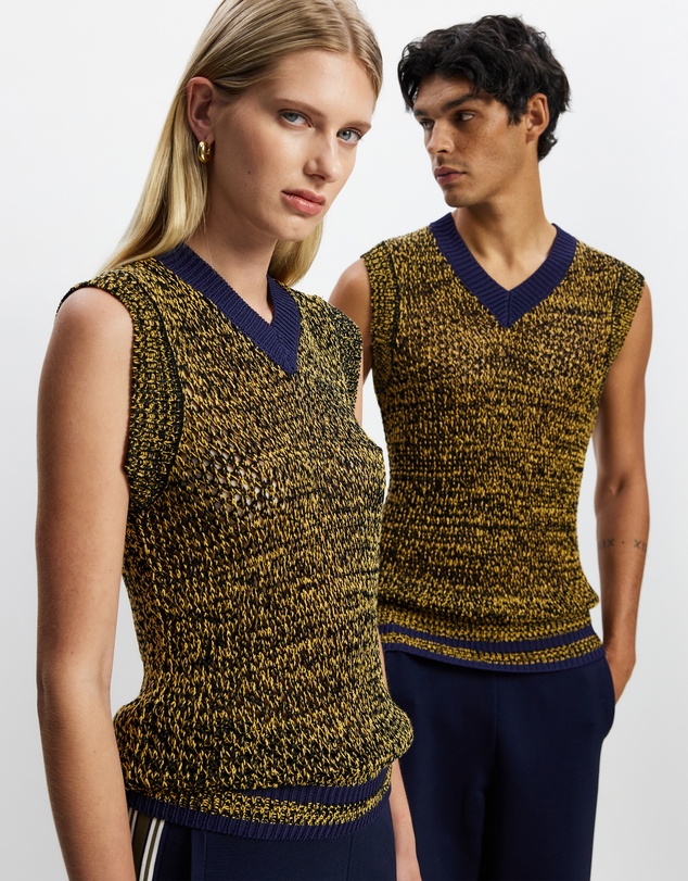 Wales Bonner - Mouline Yarn Shade Knit Vest