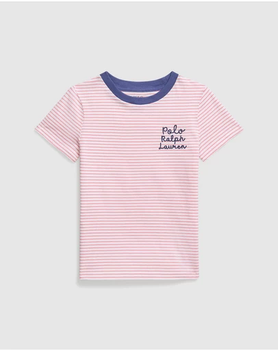 Polo Ralph Lauren - Striped Logo Cotton Jersey Tee - Babies-Kids