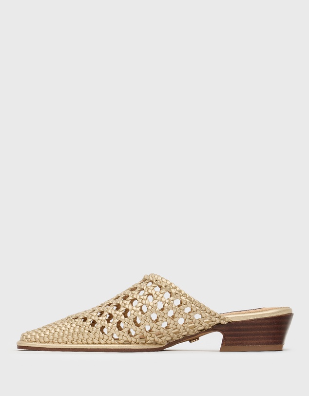 Betts - Dory Woven Low Heel Mule Shoes