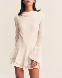Shona Joy - Bowery Long Sleeve Ruffle Mini Dress