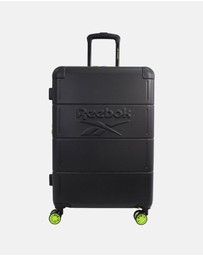 Reebok - Reebok Wanderer 76cm LARGE Hard Shell Suitcase in Black