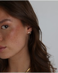 Pastiche - Gold Amber Earrings