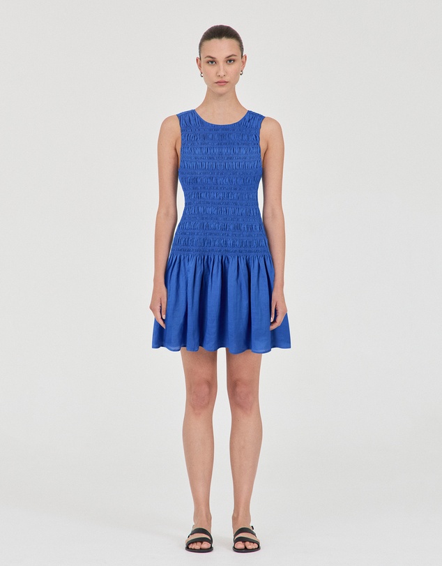 FRIEND of AUDREY - Lily Shirred Mini Dress