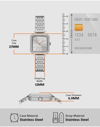 Armani Exchange - Silver Tone Analogue Watch