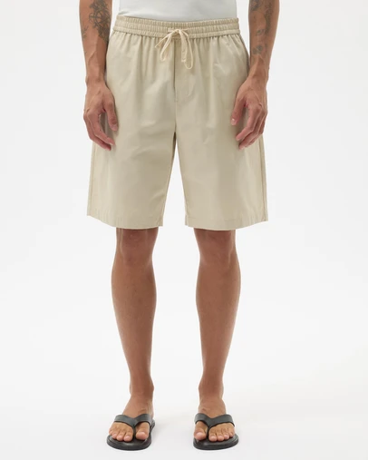 AERE - Long Linen Blend Shorts
