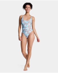 Roxy - Womens Hibiscus Hype Reversible One Piece Swimsuit