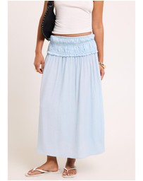 Subtitled - Chloe Shirred Midi Skirt