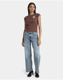 RVCA - Womens Ribbed Slim T-Shirt