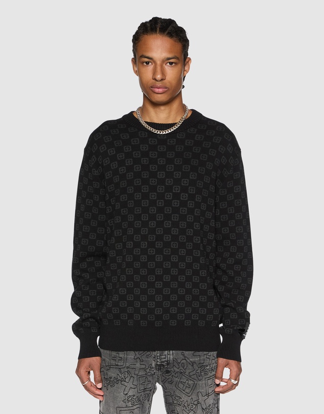 Ksubi - Box Knit Crew Washed Black