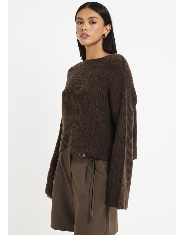 Subtitled - Monica Ladder Long Sleeve Knit Sweater