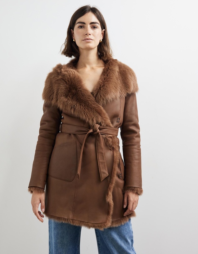 West 14th - Chelsea Slouch Shearling Coat