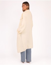 Petal & Pup - Nova Long Cardigan - Cream