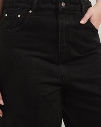 Atmos&Here Curvy - Kara Cropped Wide Leg Jeans
