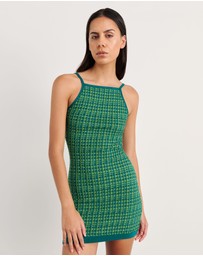 Jag - Kelly Contrast Knit Mini Dress