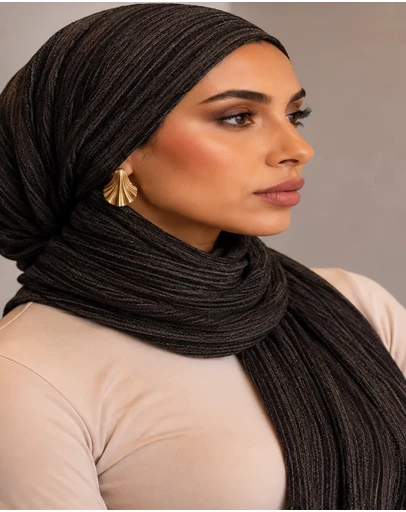 Mod Squad - Rayon Wave Hijab - Cocoa
