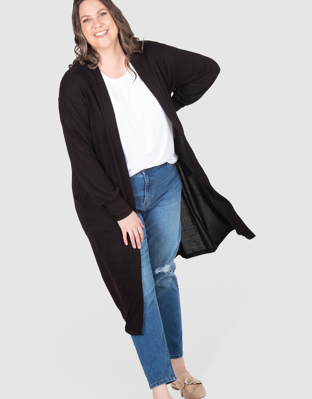 Love Your Wardrobe - Sara Longline Cardigan