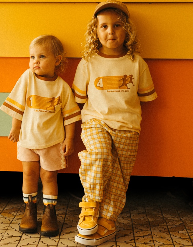Banabae - Rad Kid Barrel Leg Pant - Check