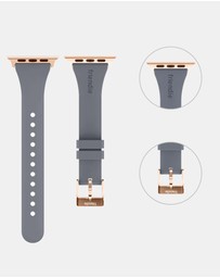 Friendie - Slim Silicone Band with Classic Gold Buckle – The Gippsland – Apple Compatible