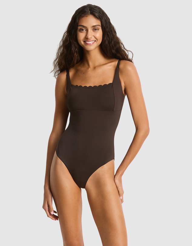 Sea Level Australia - Scalloped Square Neck Bralette One Piece