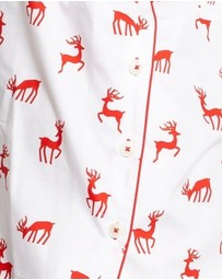 Sant And Abel - Women's Reindeer Red Short PJ Set