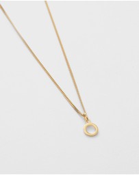 Kirstin Ash - O Outline Initial Necklace