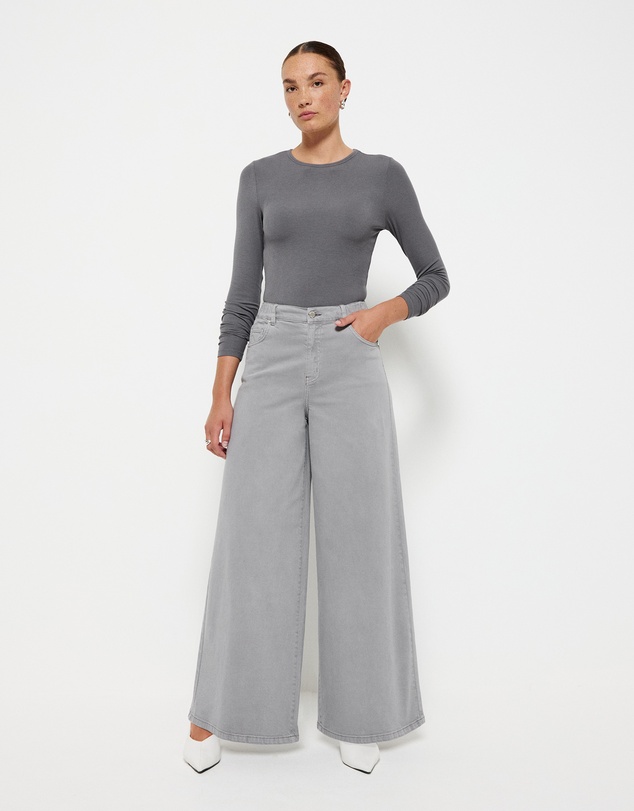 Commonry - Elasticated Wide Leg Jean