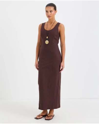 Calli - Ella Scoop Neck Midi Dress