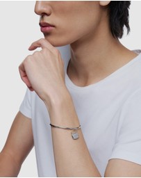 Diesel - Oval D Logo Silver-Tone Bracelet