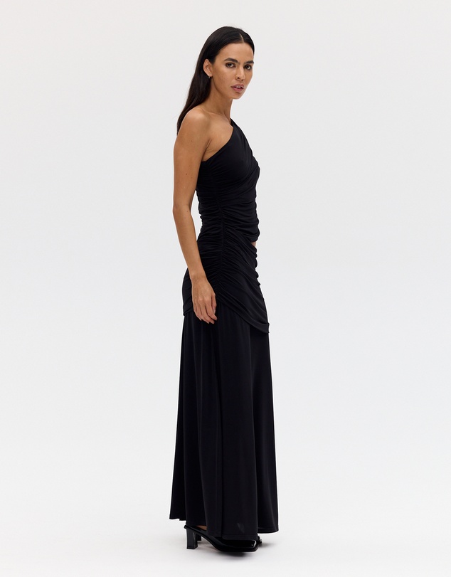 Third Form - Crave Rouched Floor Length Dress