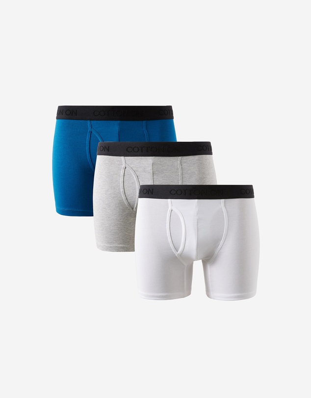 Cotton On - 3 Pack Mens Organic Cotton Boxer Brief